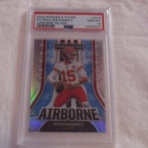 2023 ROOKIES & STARS PATRICK MAHOMES II AIRBORNE-SILVER #116 PSA 10